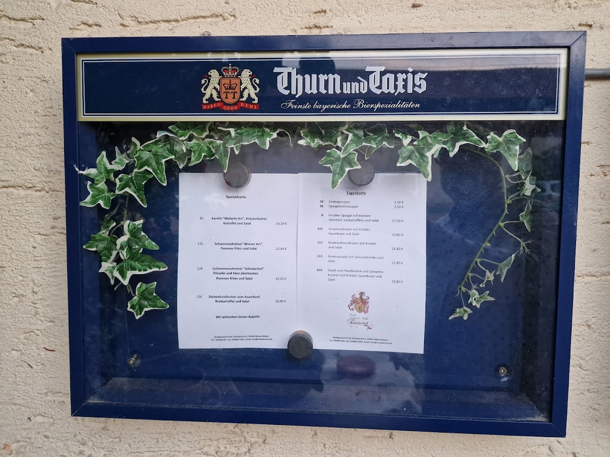 Menu Waldgasthof Schiederhof-2