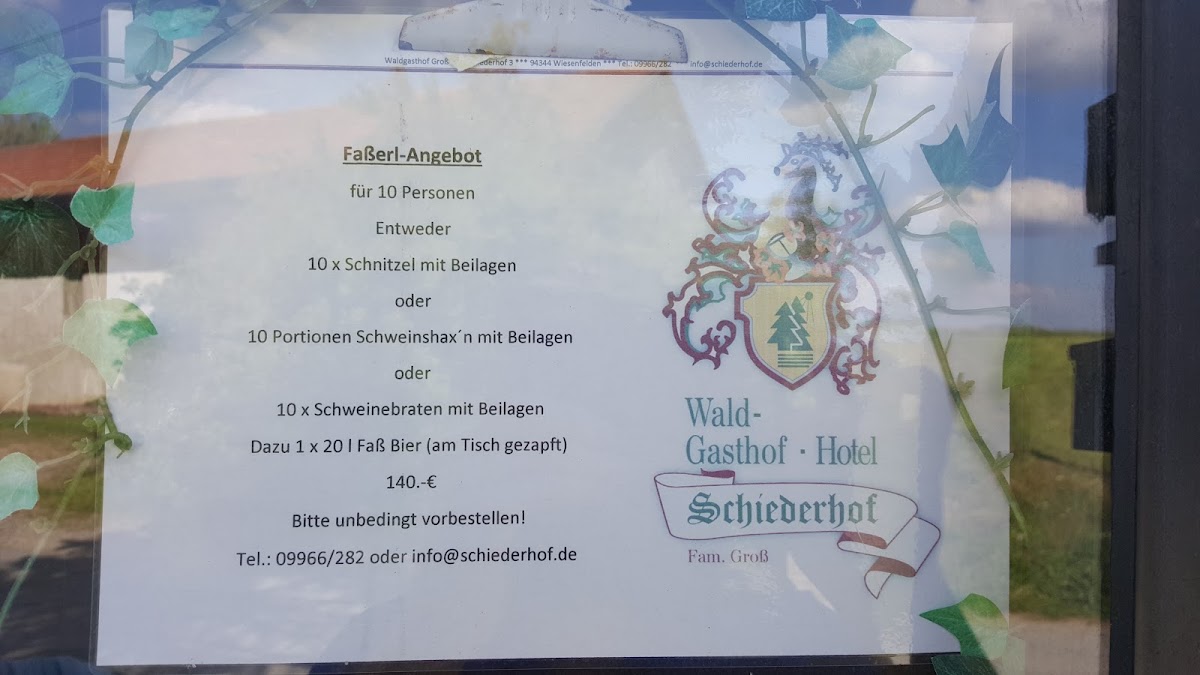 Menu Waldgasthof Schiederhof-5
