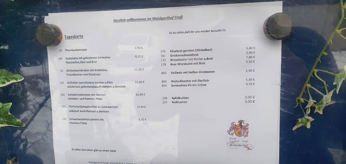 Menu Waldgasthof Schiederhof-6
