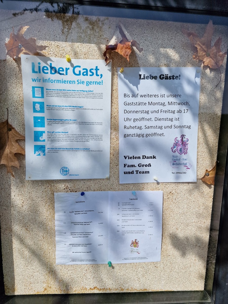 Menu Waldgasthof Schiederhof-8